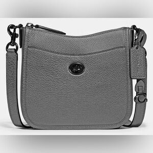 COACH CHAISE CROSSBODY 19/METALLIC-PEWTER-GUNMETAL